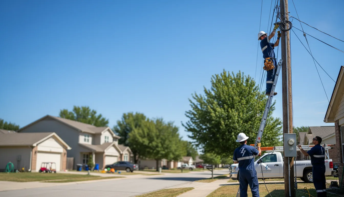 Residential electrician providing installation services in Evangeline, LA
